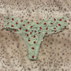 Victoria's Secret strawberry Lace thong Panty